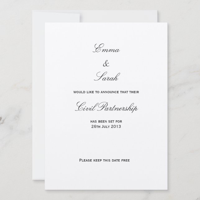 Union - Save the Date Invitation (Front)