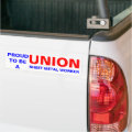 UNION SHEET METAL WORKER BUMPER STICKER | Zazzle