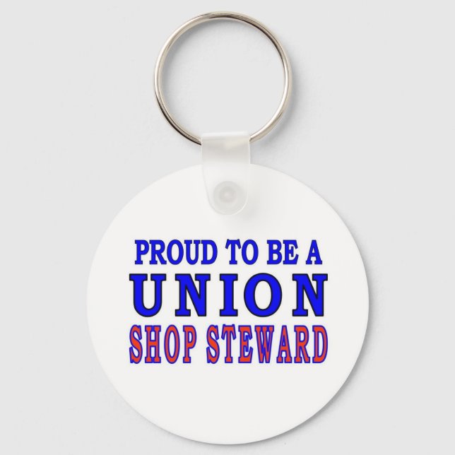 UNION SHOP STEWARD KEYCHAIN (Front)