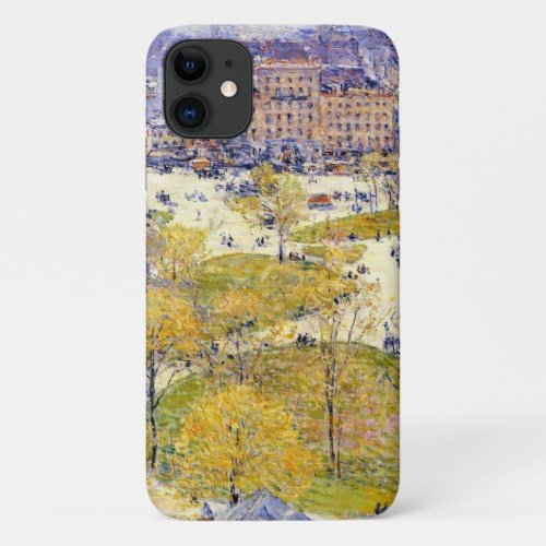 Union Square in Spring by Frederick Childe Hassam iPhone 11 Case