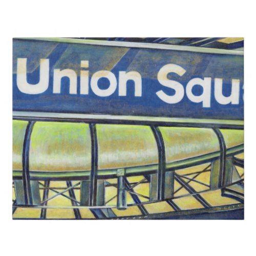 Union Square Parlor New York City Faux Canvas Print