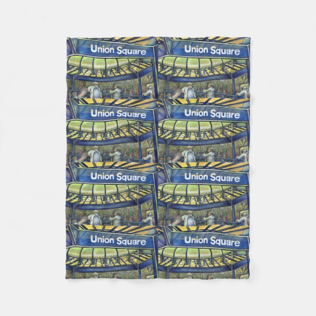 Union Square's Parlor Fleece Blanket (Front)