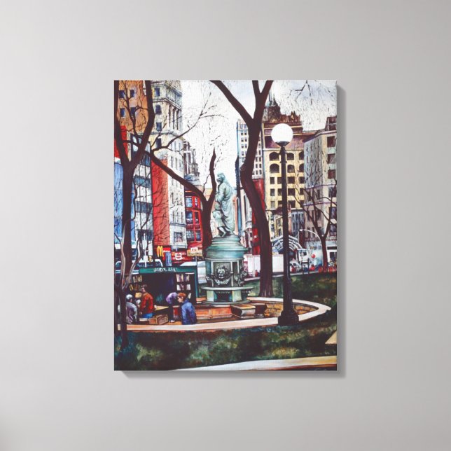 Union Square's Smell Of Color Canvas Print (Front)