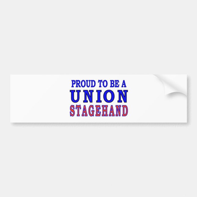UNION STAGEHAND BUMPER STICKER (Front)