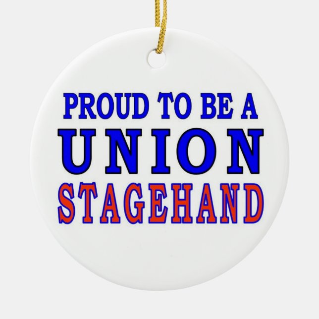 UNION STAGEHAND CERAMIC ORNAMENT (Front)