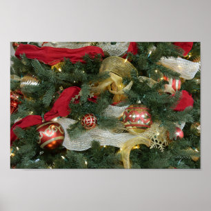 Union Station Christmas Tree Ornaments Poster