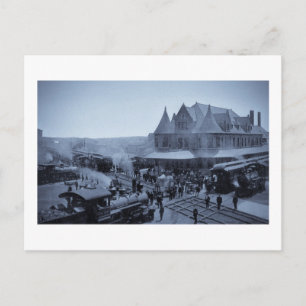 Union Station, Durand, Michigan Postcard