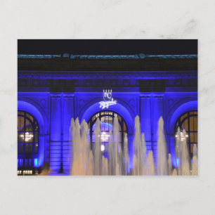 Union Station in Blue, Kansas City, Missouri Postcard