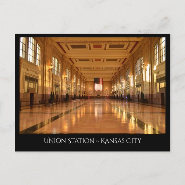 Union Station in Kansas City Postcard (Front)