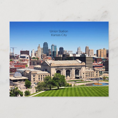 Union Station Kansas City Missouri photograph Holiday Postcard