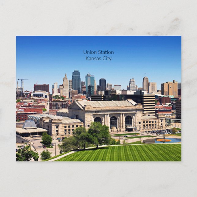 Union Station, Kansas City, Missouri photograph Holiday Postcard (Front)