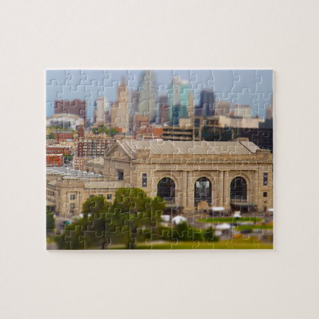 Union Station, Kauffman Center, Sky Stations KC Jigsaw Puzzle (Horizontal)