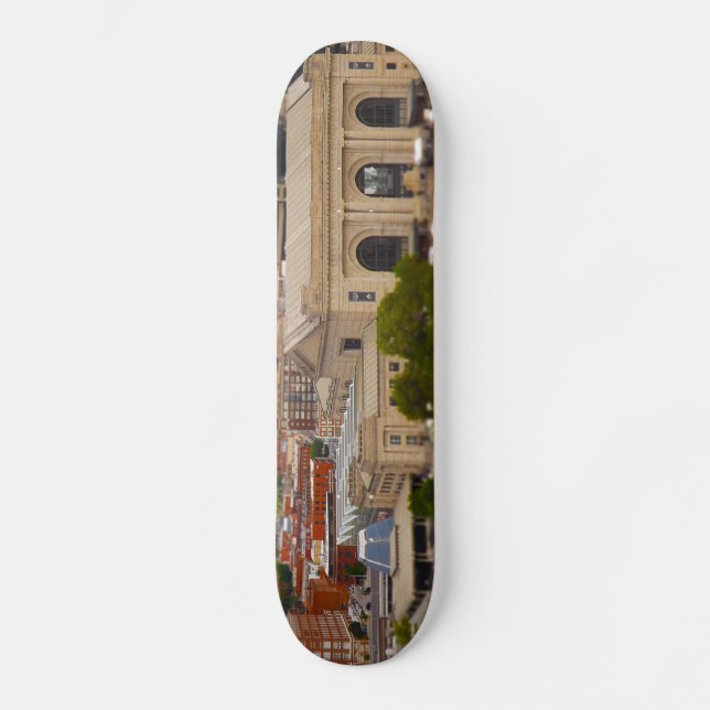 Union Station, Kauffman Center, Sky Stations KC Skateboard Deck (Front)