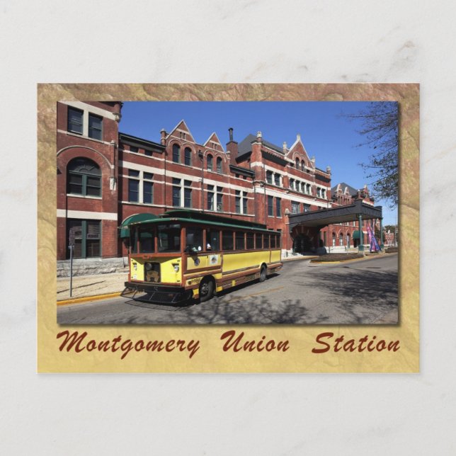 Union Station, Montgomery, Alabama Postcard (Front)