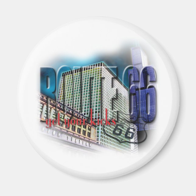 Union Station - Route 66 - Chicago Magnet (Front)