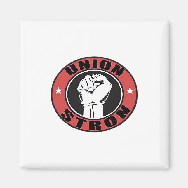 Union Strong American Flag Labor Day  Magnet (Front)