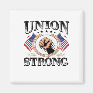 Union Strong American Flag Labor Day Viral Magnet