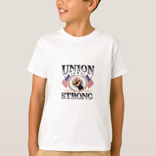 Union Strong American Flag Labor Day Viral T-Shirt