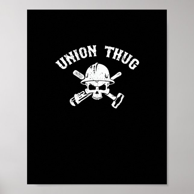Union Strong And Solidarity Sloth - Union Thug Poster (Front)