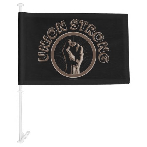 Union Strong Car Flag