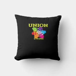 Union Strong Classic - Labor Day Throw Pillow
