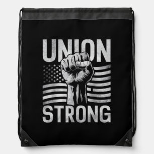 Union Strong For Professional Workers Labor Day Drawstring Bag