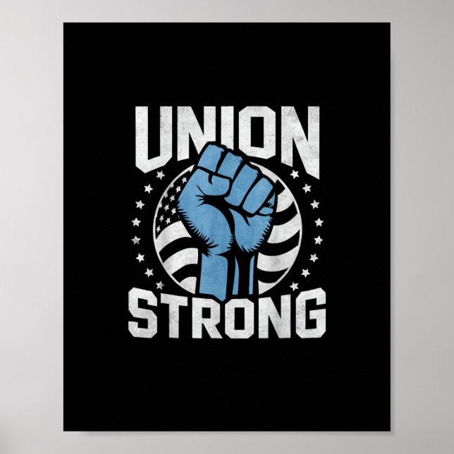 Union Strong For Professional Workers - Labor Day  Poster (Front)