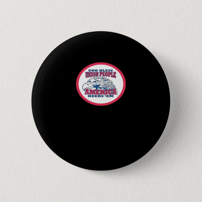 Union Strong Funny Meme Classic Button (Front)