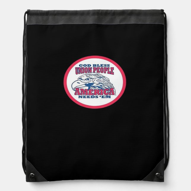 Union Strong Funny Meme Classic Drawstring Bag (Front)