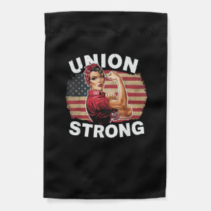 Union Strong - Labor Day Messy Bun USA Flag