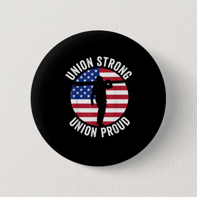 Union Strong Labor Day Trending Button (Front)