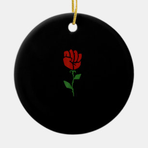 Union Strong Pro Union Worker Labor Fist Protest Ceramic Ornament