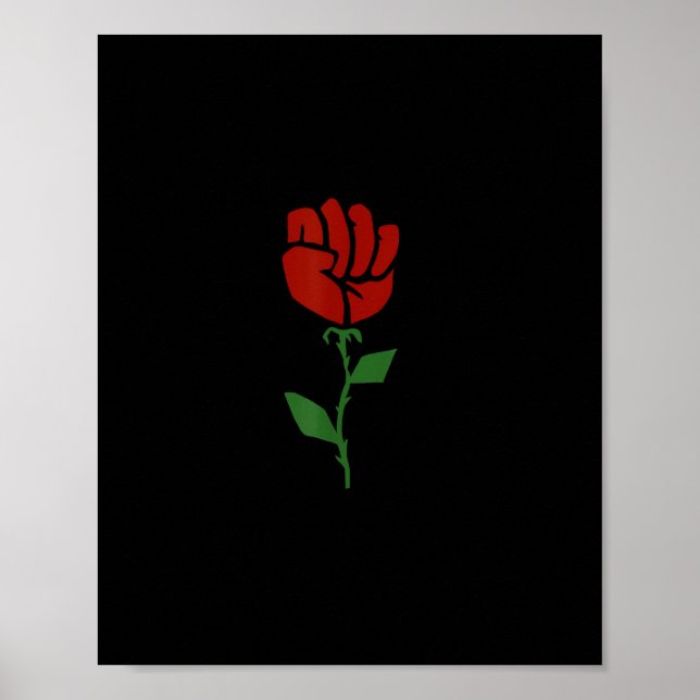 Union Strong Pro Union Worker Labor Fist Protest Poster (Front)