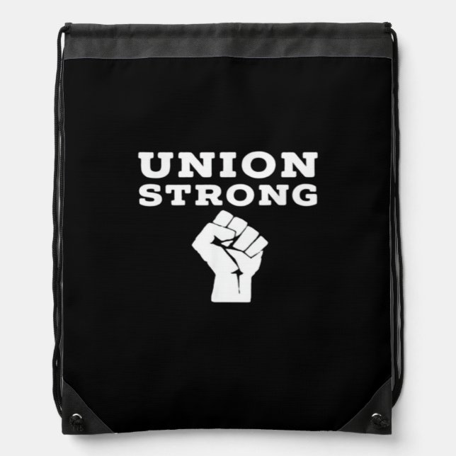 Union Strong Solidarity Classic Drawstring Bag (Front)