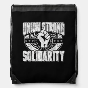 Union Strong Solidarity Drawstring Bag
