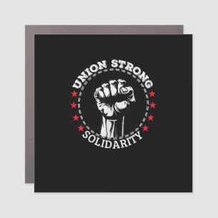 Union Strong Solidarity Pro Labor Union Workers Ri Car Magnet