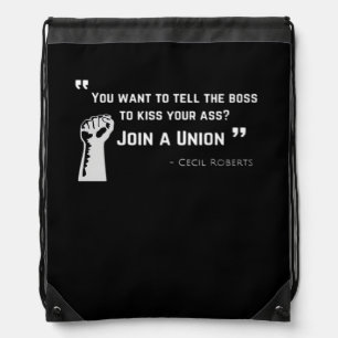 Union Strong  - Union Worker Trend Labor Day Drawstring Bag