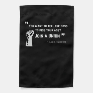 Union Strong - Union Worker Trend Labor Day Garden Flag