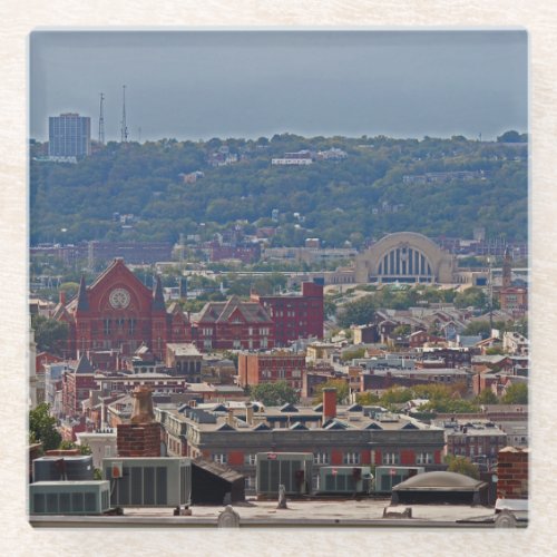 Union Terminal and Music Hall _ Cincinnati Glass Coaster