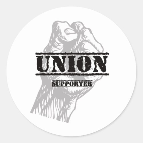 Union Thug Supporter Classic Round Sticker