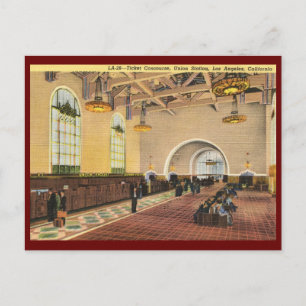 Union Train Station, Los Angeles Vintage Postcard