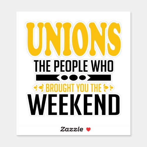 Union Weekend Sticker