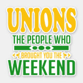 Union Weekends Sticker (Front)