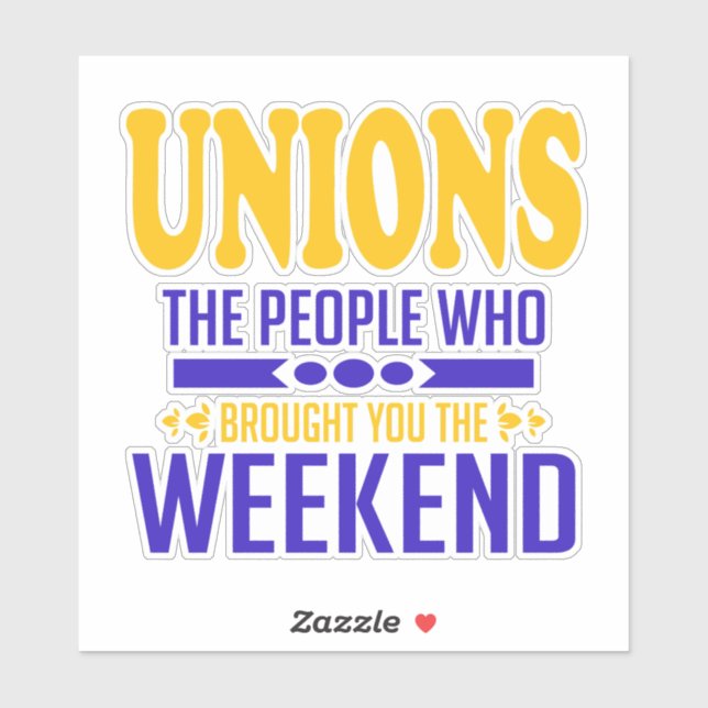 Union Weekends Sticker (Sheet)