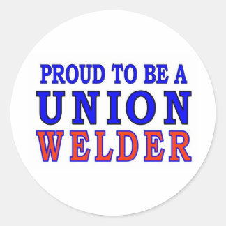 UNION WELDER CLASSIC ROUND STICKER