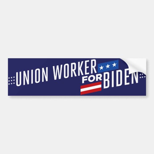 Union Worker for Biden 2024 Bumper Sticker