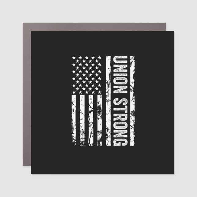 Union Workers Rights - Union Strong - Union Thug Car Magnet (Front)