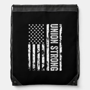 Union Workers Rights - Union Strong - Union Thug Drawstring Bag