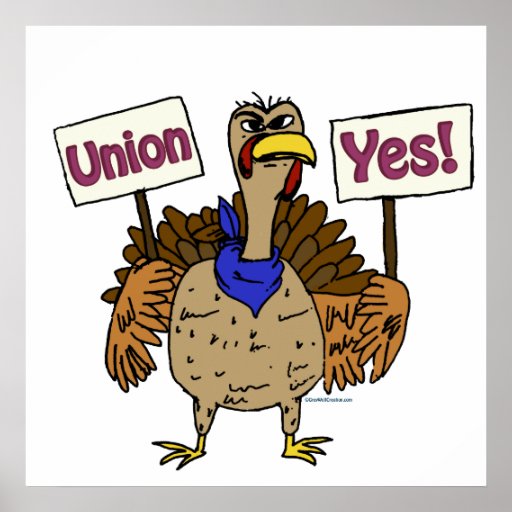 Union Yes - Talking Turkey Poster | Zazzle