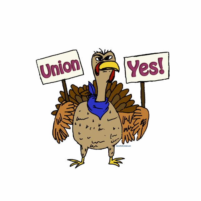 Union Yes Turkey; Talking Turkey Union Yes Cutout (Front)